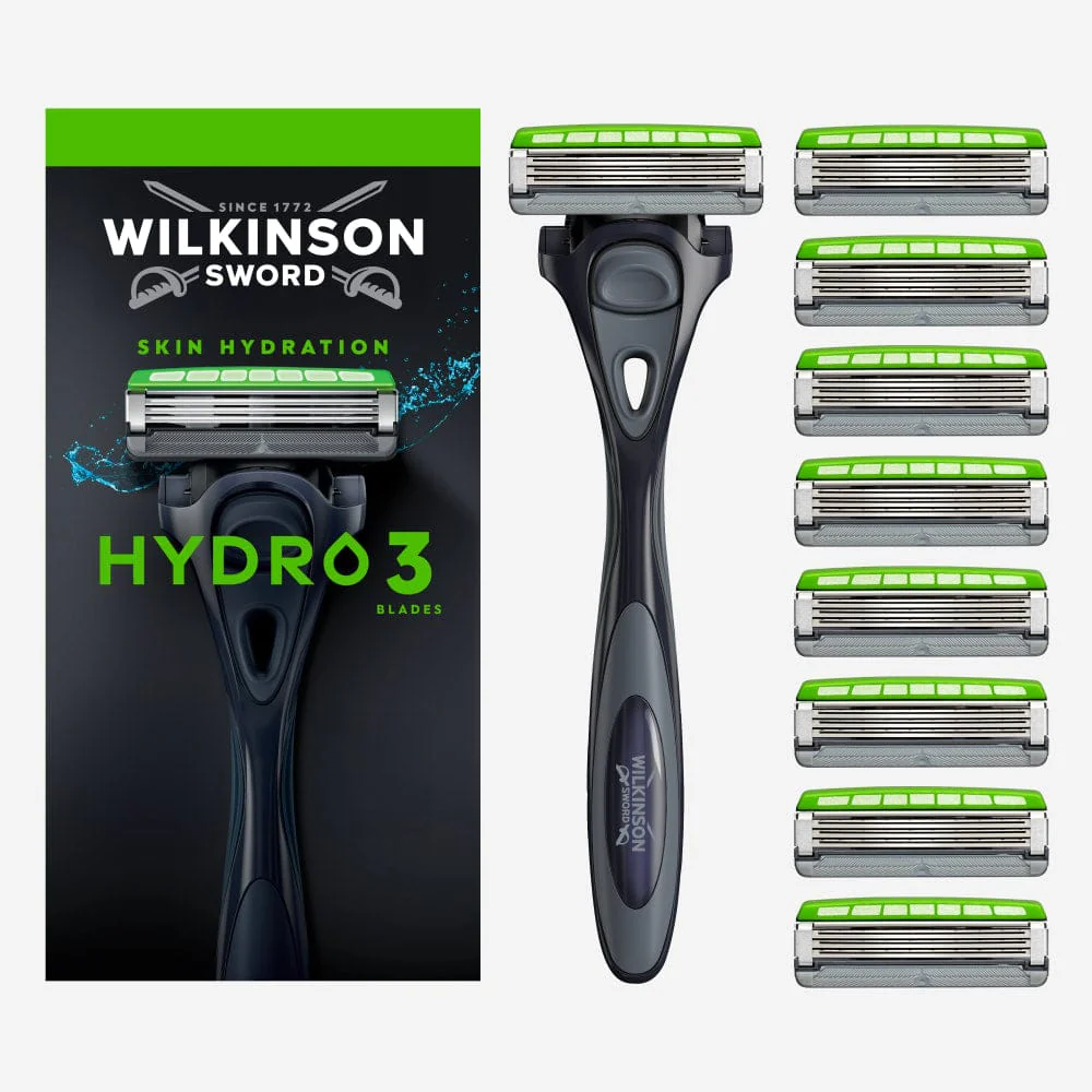 Hydro 3 Men’s Razor & Blade Pack - Image 6