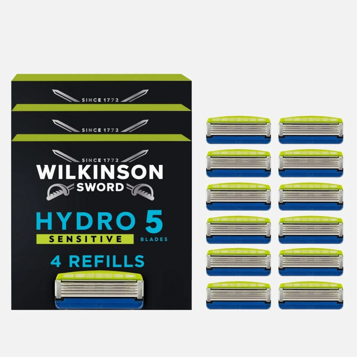 Hydro 5 Sensitive Men’s Razor Blade Refills 4 pack - Image 7