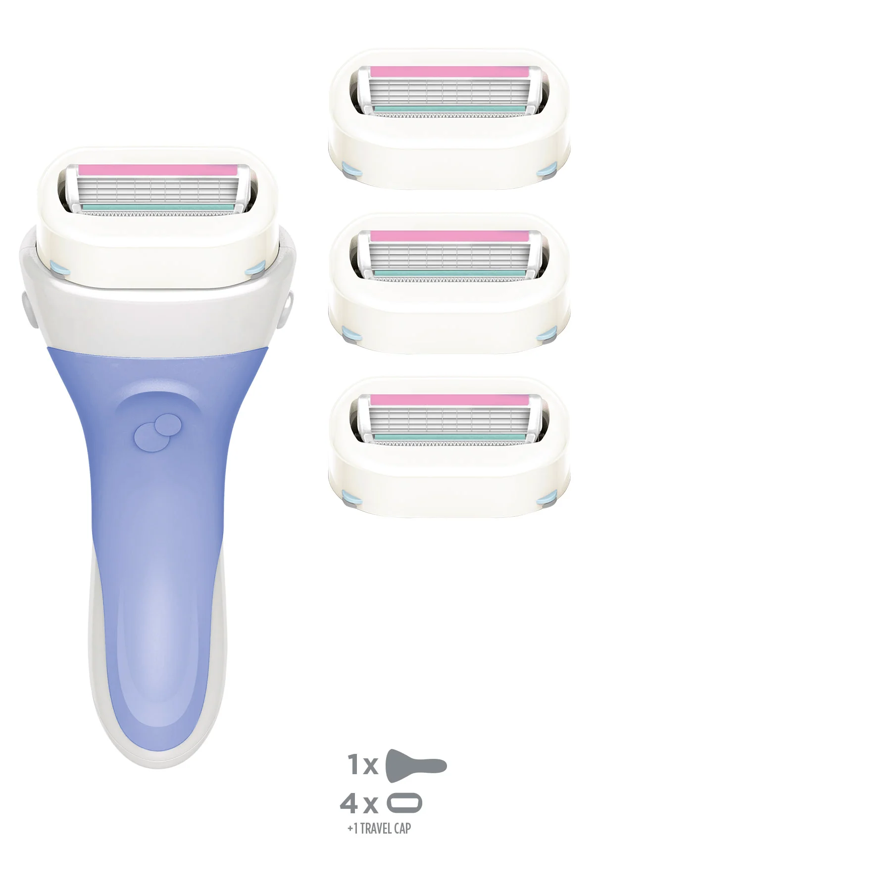 Intuition Dry Skin Razor & Blade Pack - Image 3