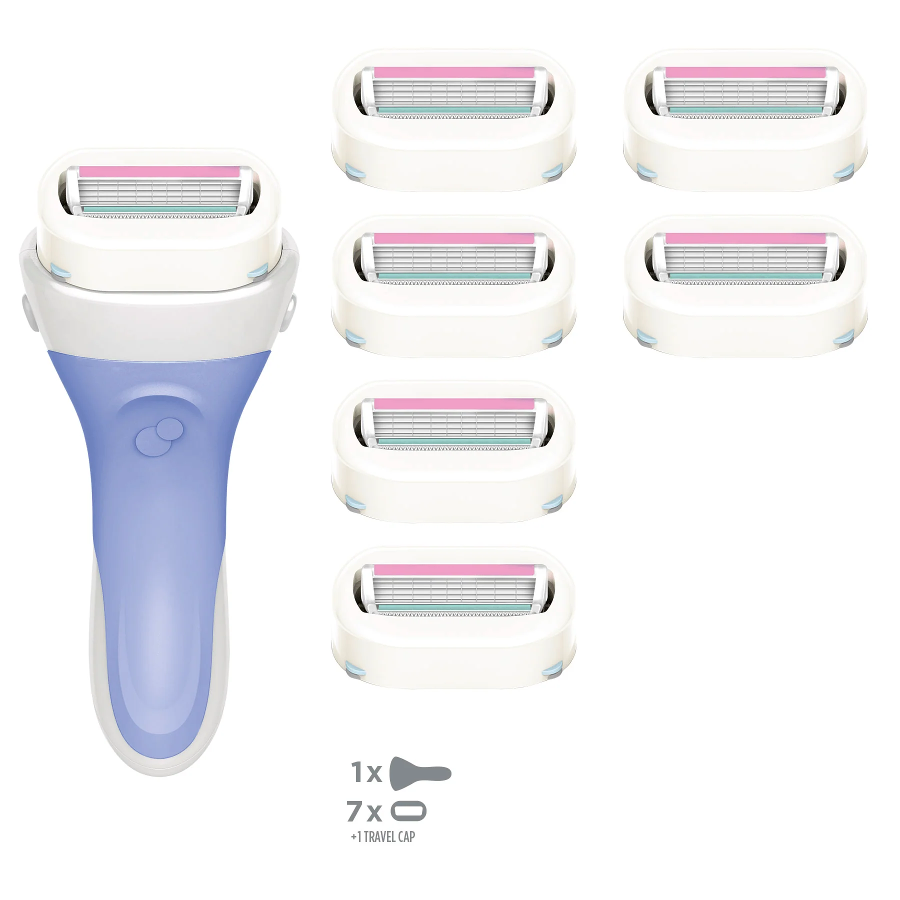 Intuition Dry Skin Razor & Blade Pack - Image 4
