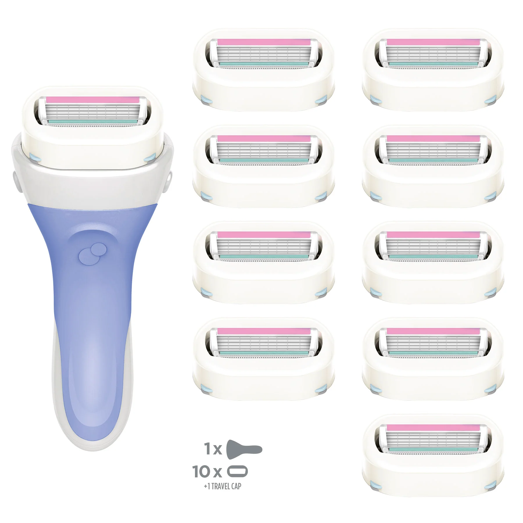 Intuition Dry Skin Razor & Blade Pack - Image 5