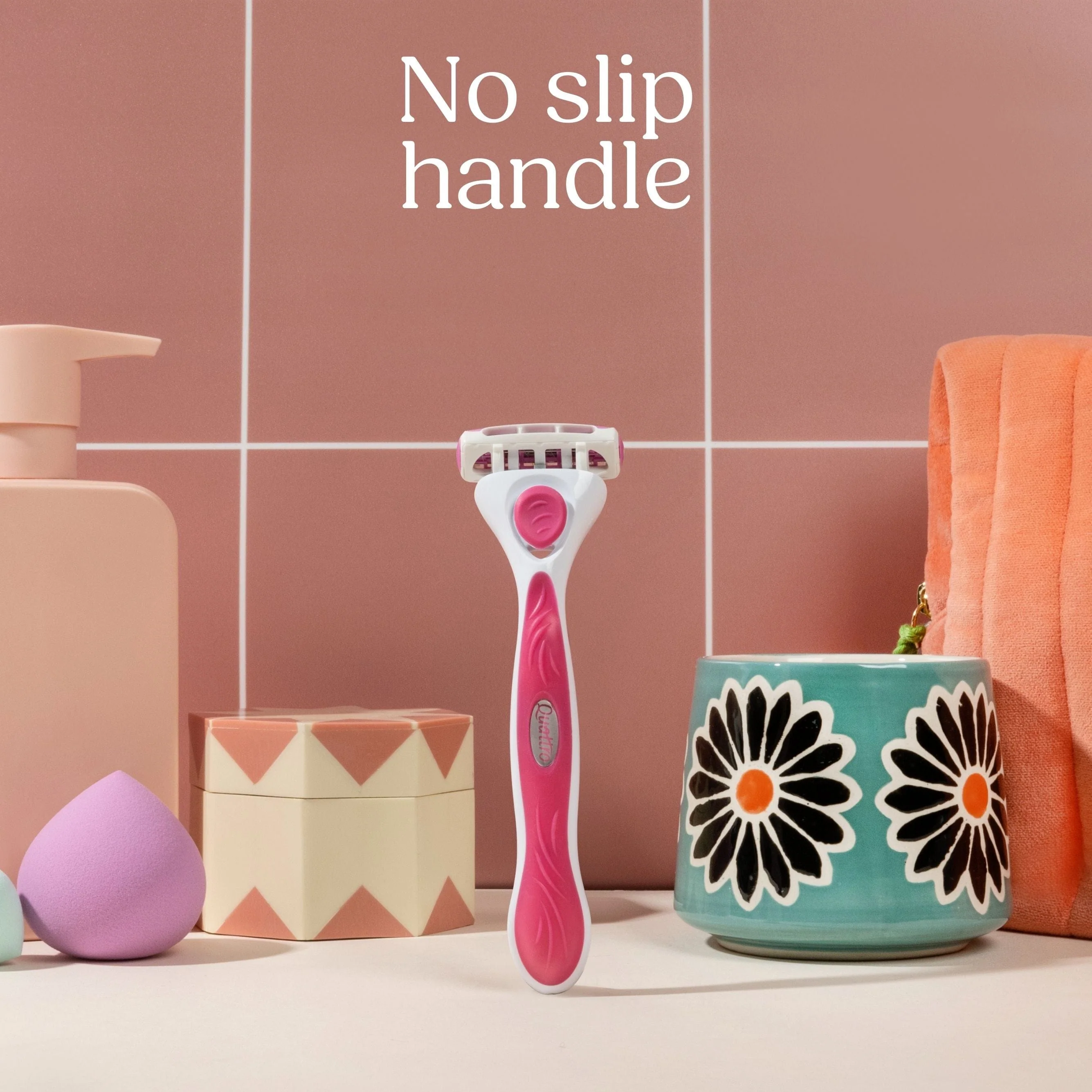 Intuition Quattro For Women Rose Gold Razor + 5 Blades Refills - Image 7